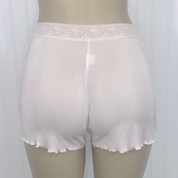 Silksilky Light Pink Lingerie Boxer Briefs Silk Knitted Panties Medium Like New - Picture 7 of 12